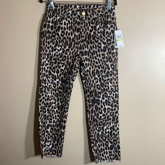 MICHAEL Michael Kors Leopard Print Cropped Jeans NWT - Picture 7 of 15